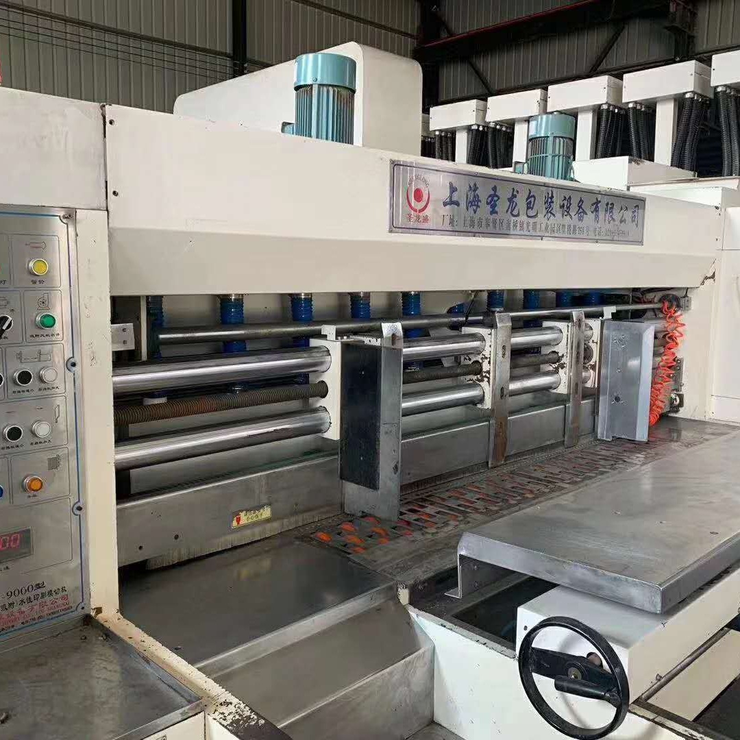 二手纸箱机械设备 上海圣龙1224高清四色印刷模切机解析